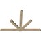 Ekena Millwork Kennewick Rough Sawn Timber Gable Bracket, Douglas Fir, 72"W x 48"H x 2"D x 4"F, 16/12 Pitch GBW072X48X0204KEN00RDF - alternate 5